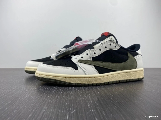 Air Olive Jordan x 1 Travis OG DZ4137-106 Low WMNS Scott 0825